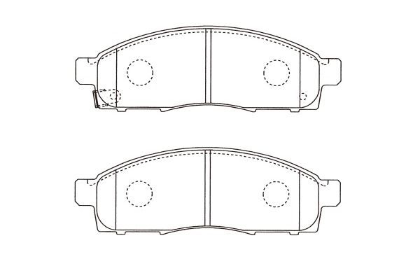 KAVO PARTS stabdžių trinkelių rinkinys, diskinis stabdys BP-6631